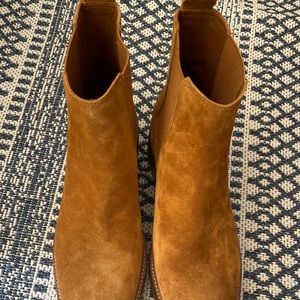Tory Burch Suede Chelsea Ankle Boots. New
